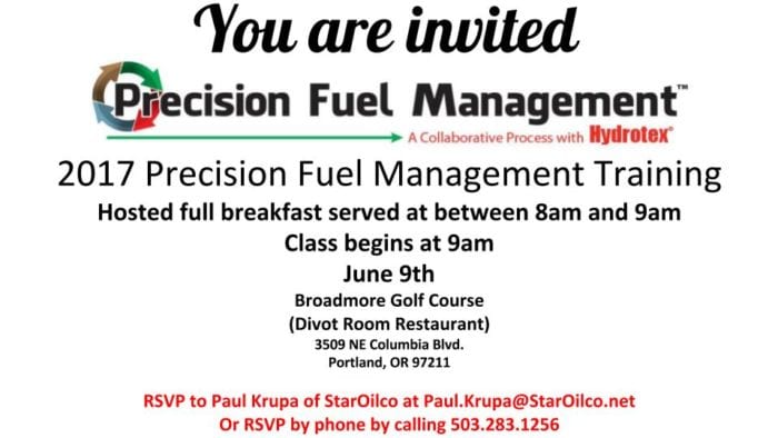 Precision Fuel Management Class Invitation