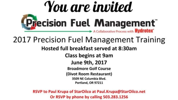 Precision Fuel Management Training Invitation