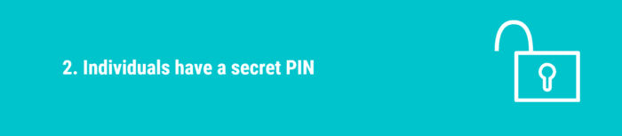 Each Person has a secret PIN