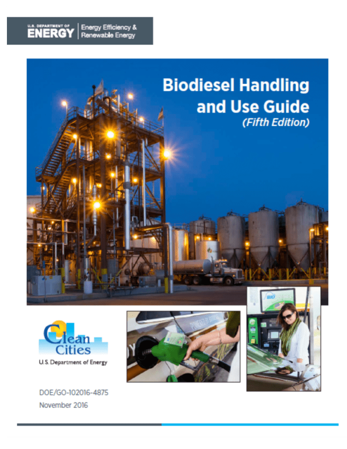 Biodiesel users manual for fleets