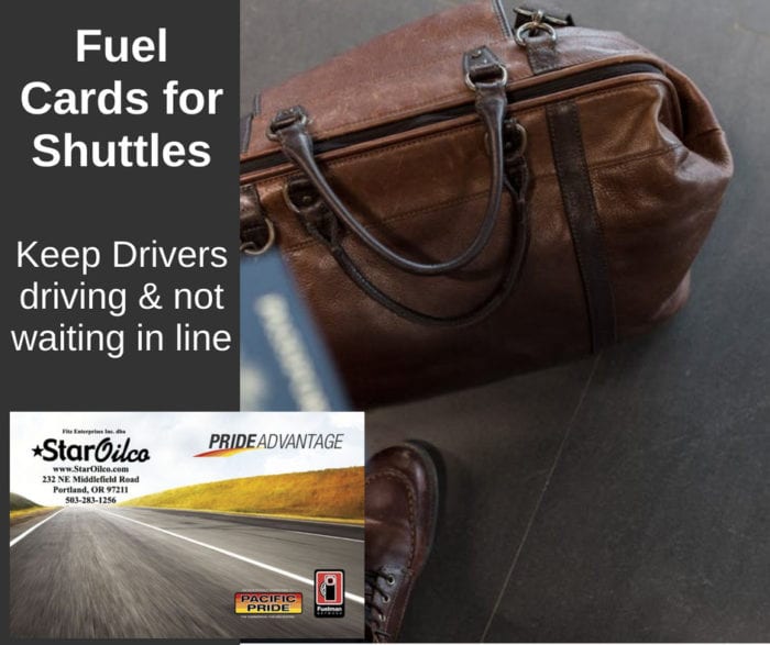 Pacific Pride Fuel cards for Shuttle Drivers
