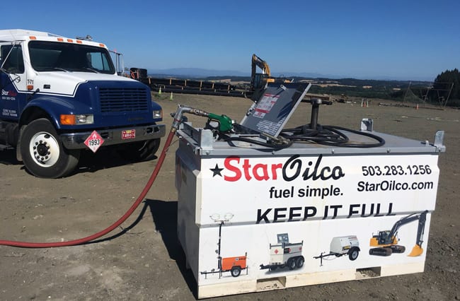 Star Oilco Fuel Delivery To Construction Site in Portland